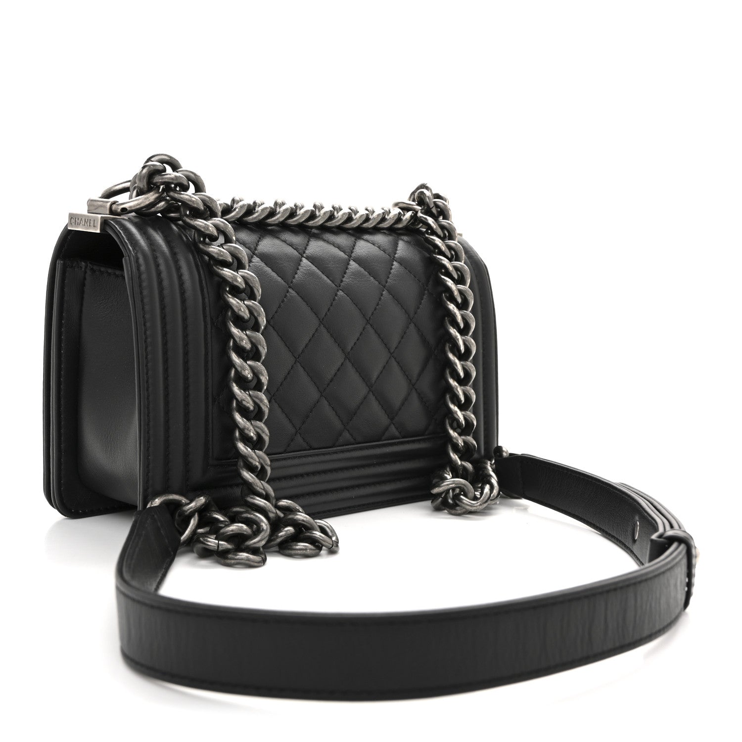 Chanel Calfskin Quilted Small Boy Flap Black 3 of 11