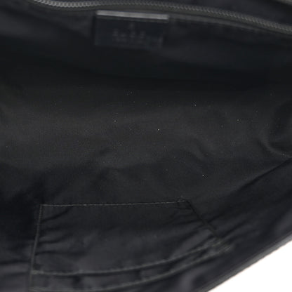 Gucci GG Supreme Monogram Web Flap Messenger Bag Black 5 of 11