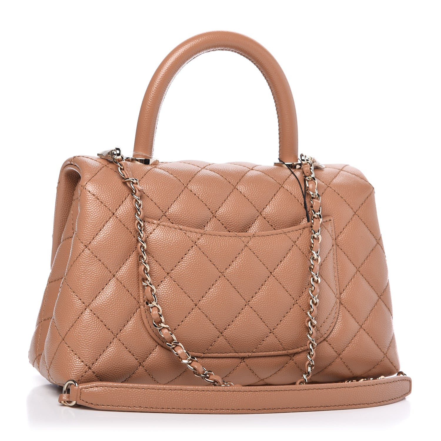 Chanel Caviar Quilted Mini Coco Handle Flap Brown 3 of 10