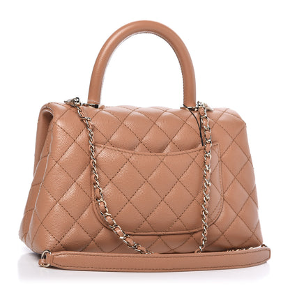 Chanel Caviar Quilted Mini Coco Handle Flap Brown 3 of 10