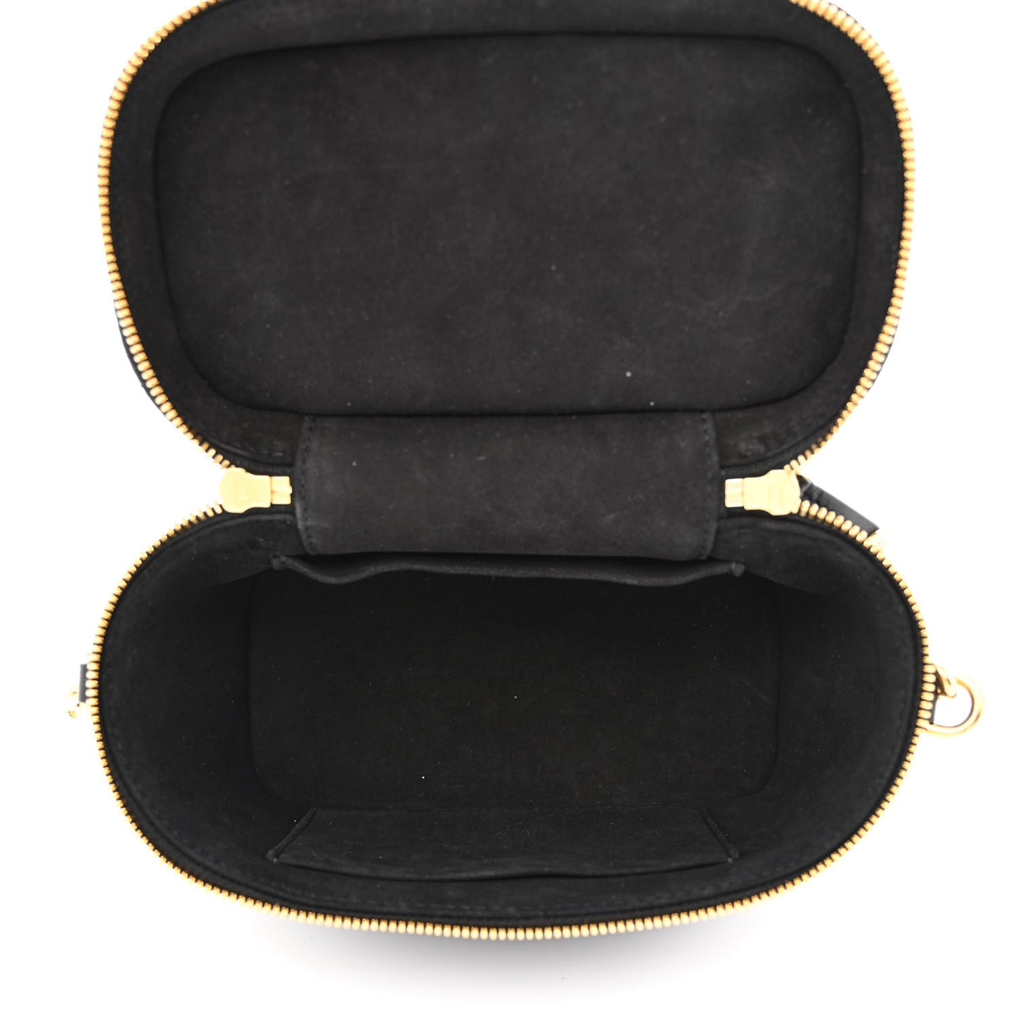 Lambskin Cannage Small Diortravel Vanity Case Black