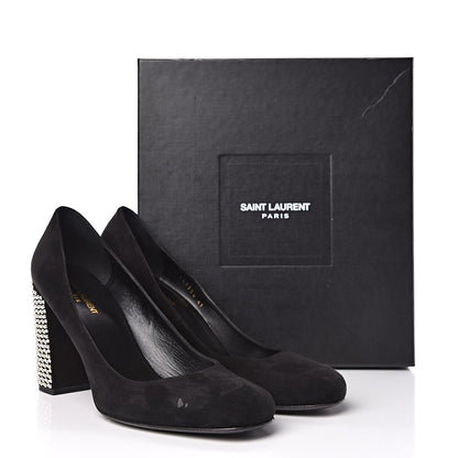 Saint Laurent Kid Scamosciato Babies 90 Pumps 41 Black 14 of 14