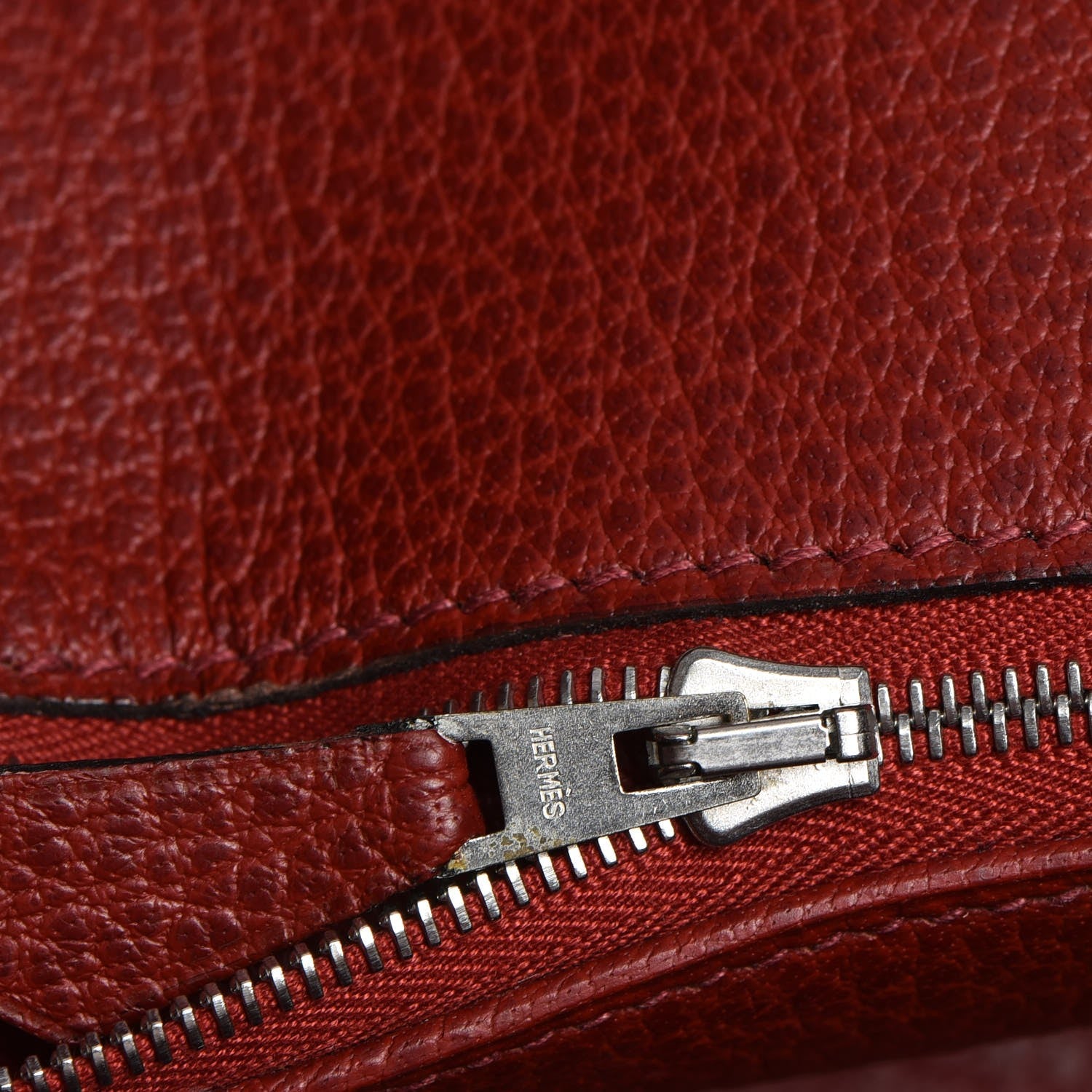 Hermes Buffle Skipper Birkin 35 Rouge H 12 of 26