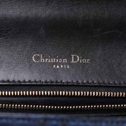 Christian Dior Jacquard Floral Medium Diorama Flap Bag Blue 6 of 12
