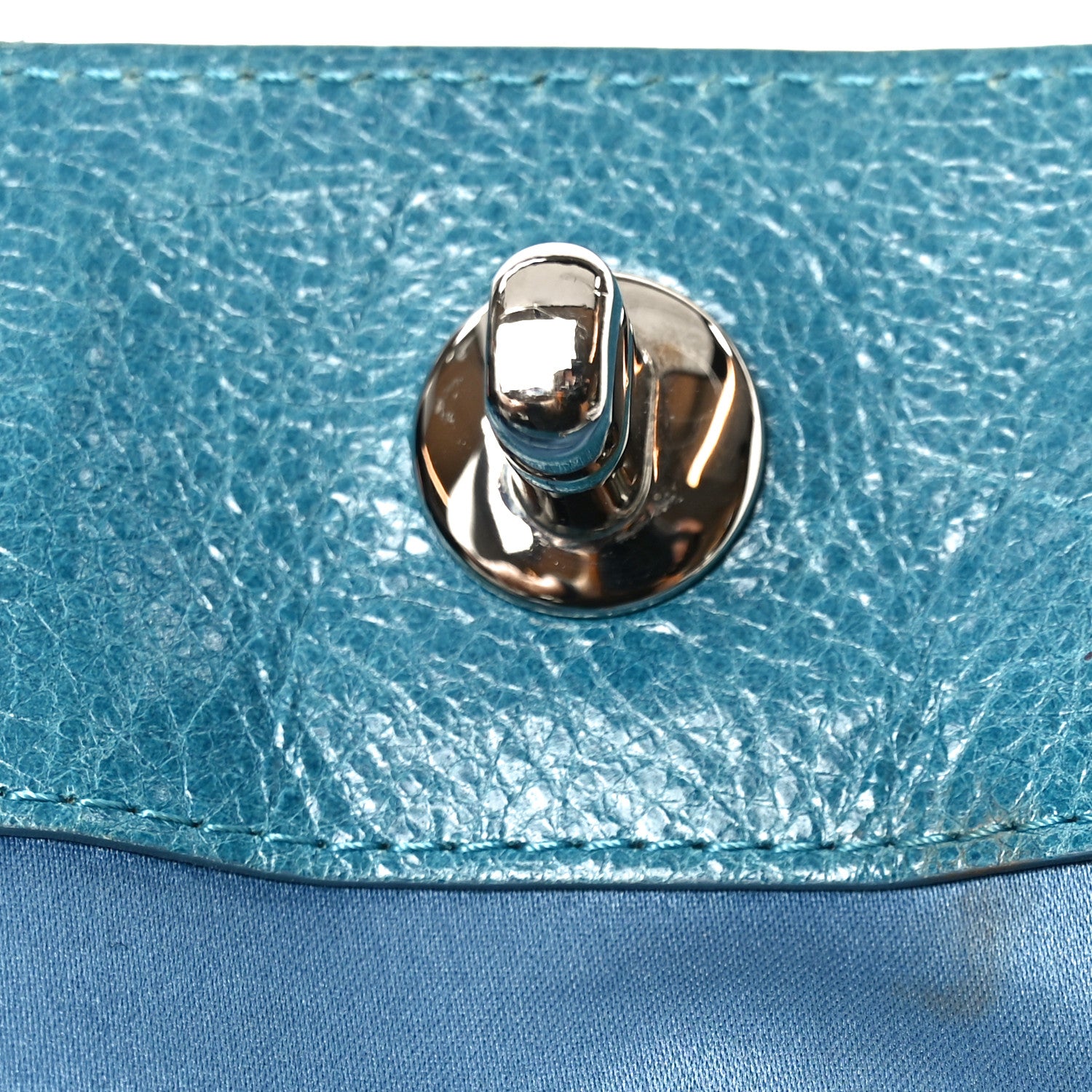Chanel Glazed Calfskin Large On The Road Large Frame Tote Blue 11 of 11