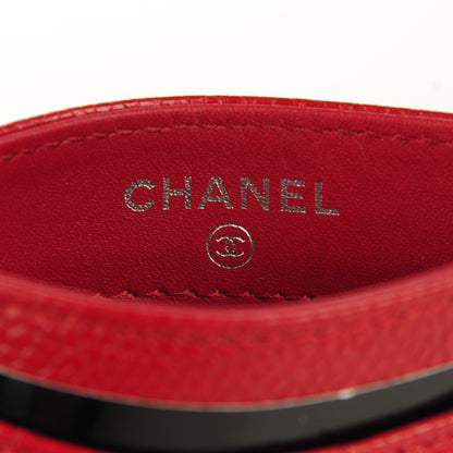 Chanel Caviar Quilted Card Holder Red 6 of 8