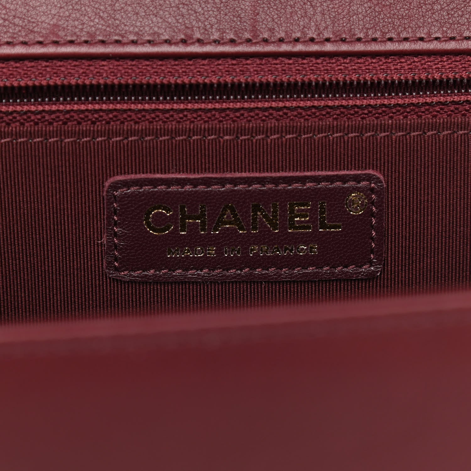 Chanel Calfskin Quilted Large Flap Bag Burgundy 6 of 11