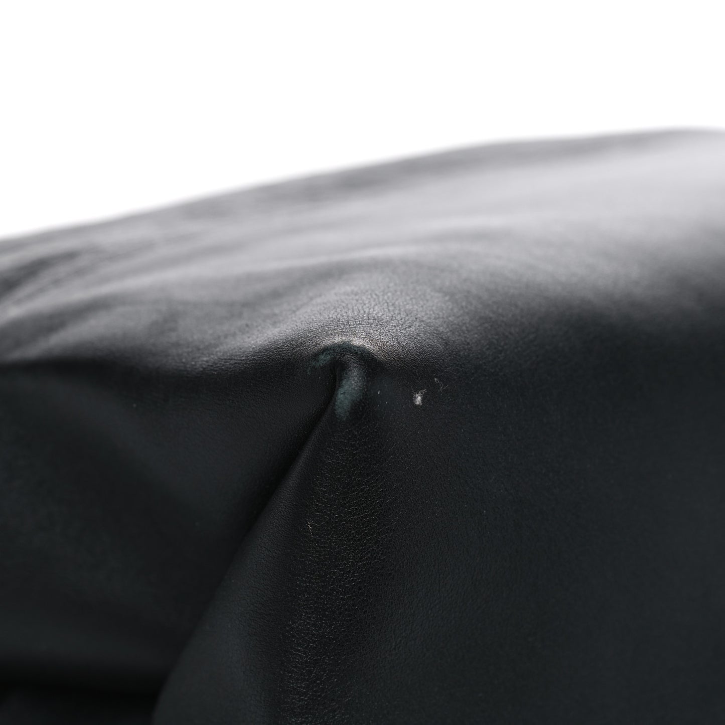 Shrunken Lambskin All Soft Shoulder Bag Black