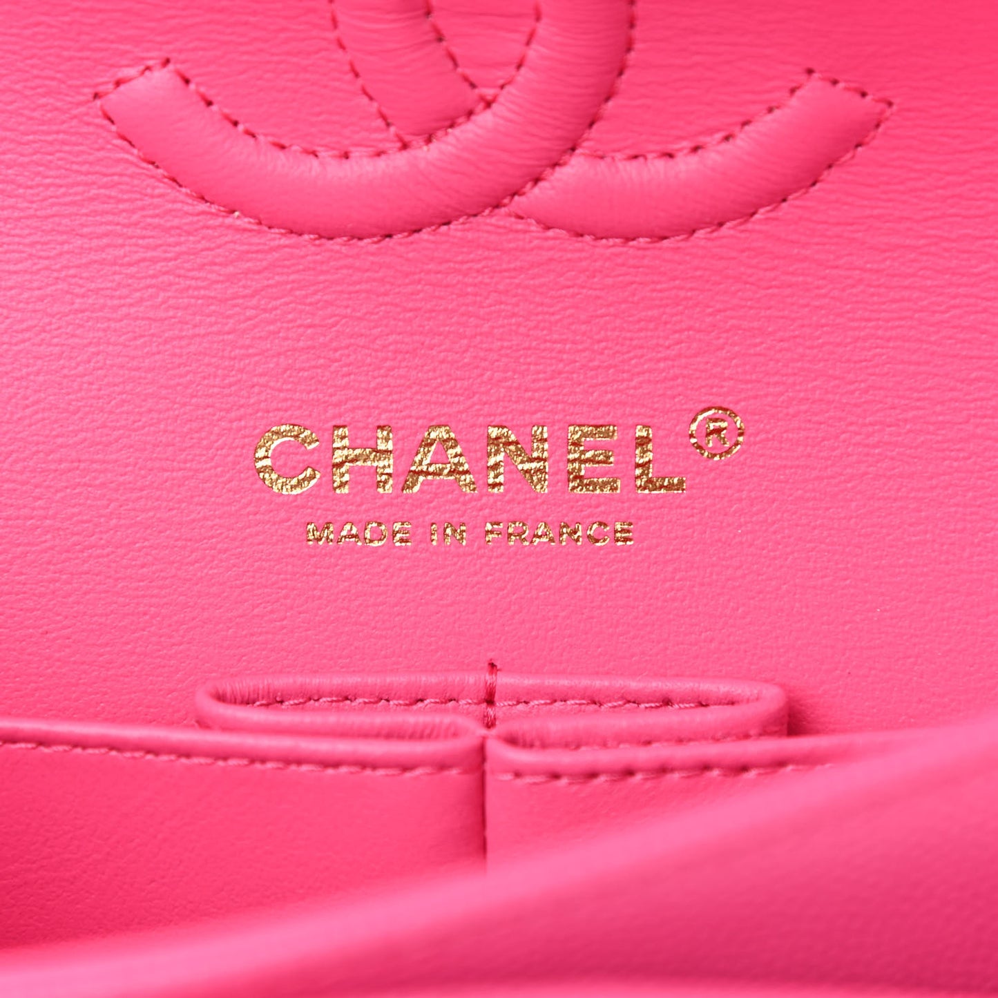 Caviar Quilted Small Double Flap Dark Pink