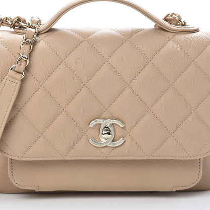 Chanel Caviar Quilted Medium Business Affinity Flap Beige 8 of 10