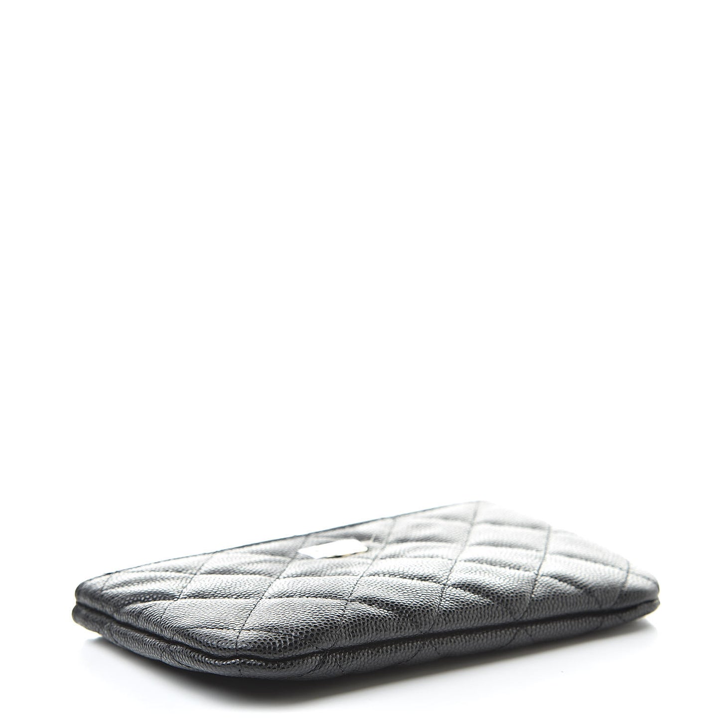 Caviar Quilted Small Cosmetic Case Black