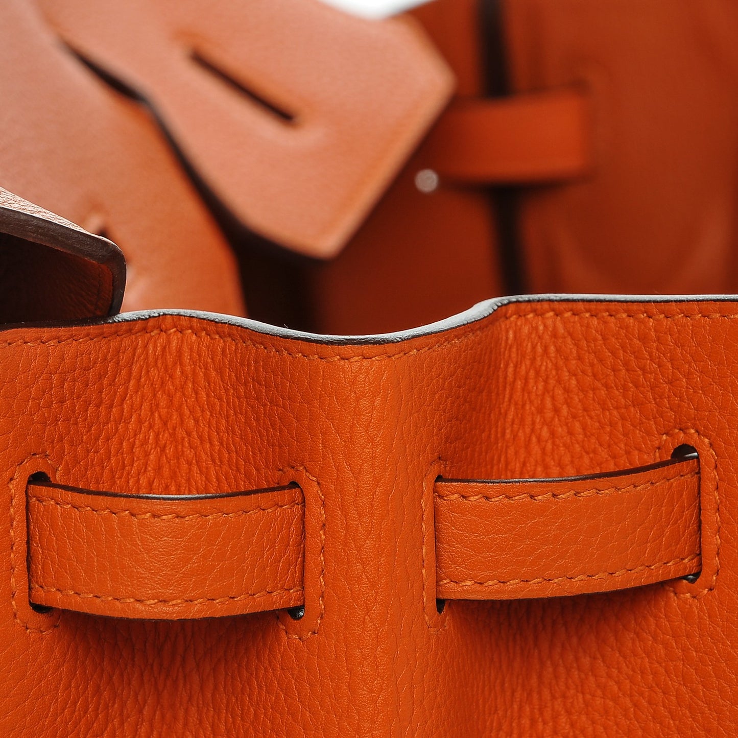 Taurillon Clemence Birkin 40 Orange