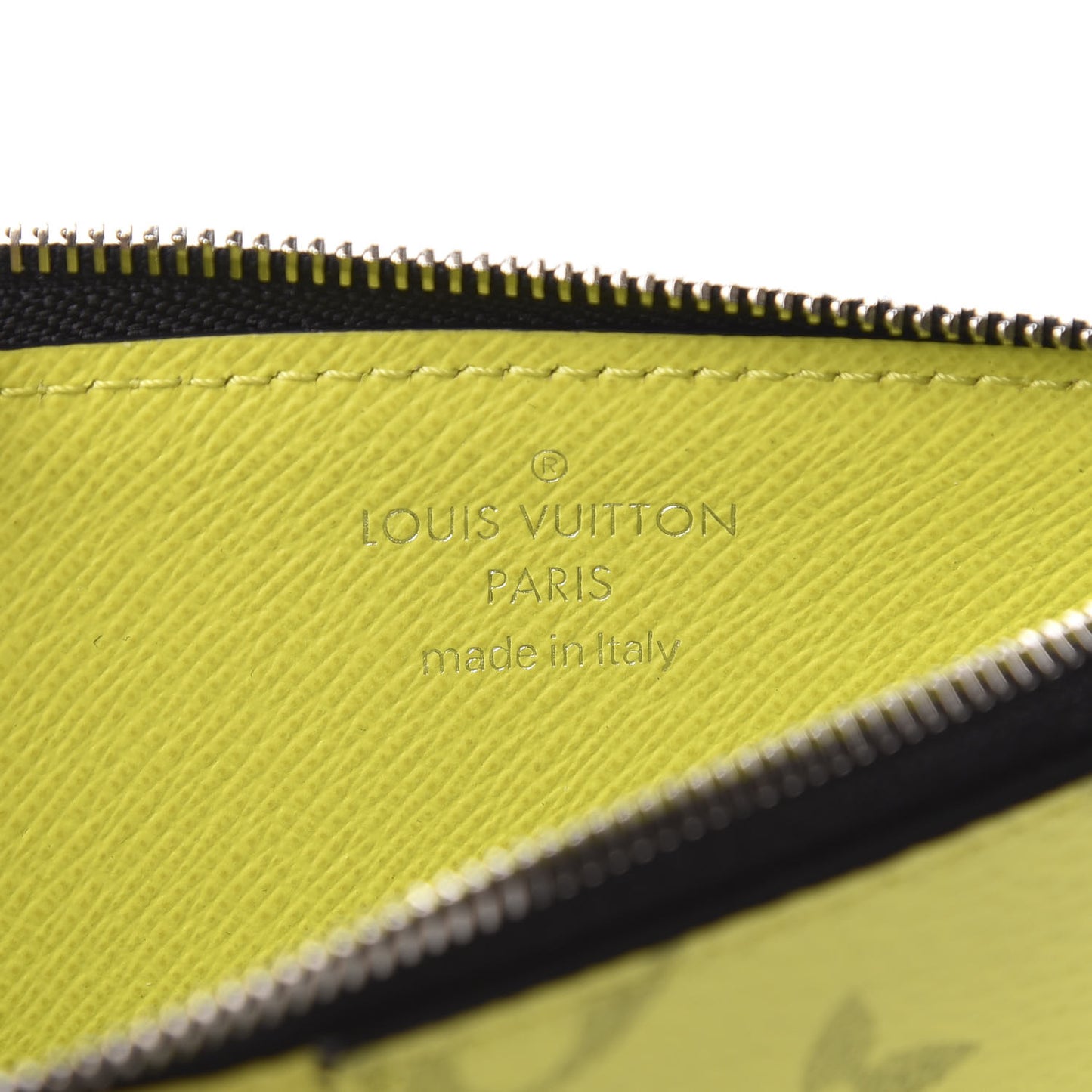 Monogram Taiga Coin Card Holder Yellow