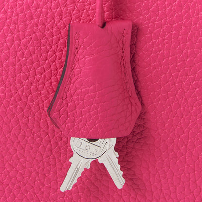 Hermes Taurillon Clemence Birkin 30 Rose Shocking 29 of 31