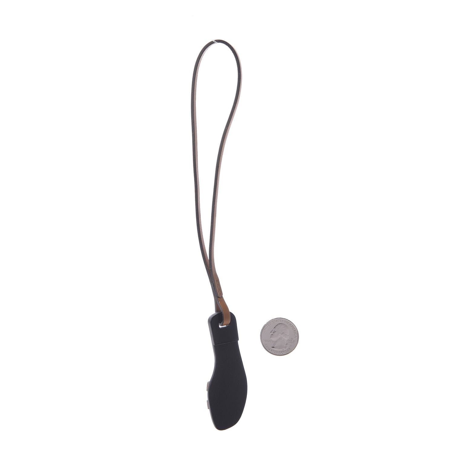 Hermes Epsom Butler Calfskin Hunter Oran Nano Bag Charm Etoupe 2 of 5