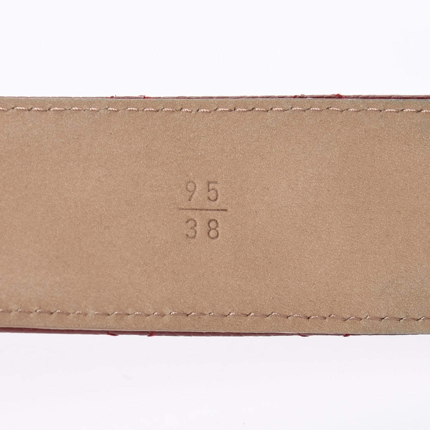Caviar Quilted CC Belt 95 38 Red