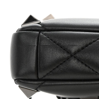 Valentino Garavani Nappa Monochrome Roman Stud Crossbody Bag Black 9 of 11