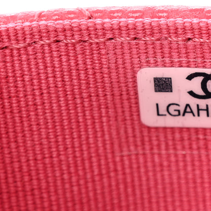Chanel Caviar Quilted Flap Card Holder Wallet Pink 8 of 8