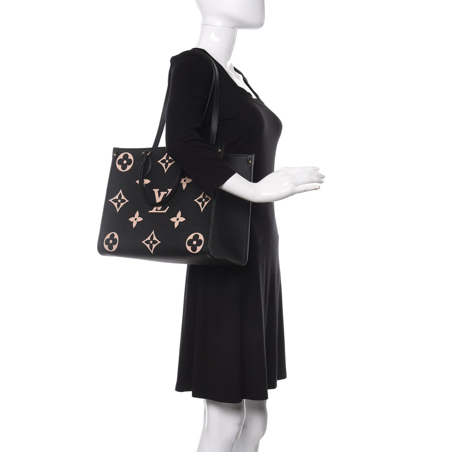 Empreinte Monogram Giant Onthego MM Black Beige