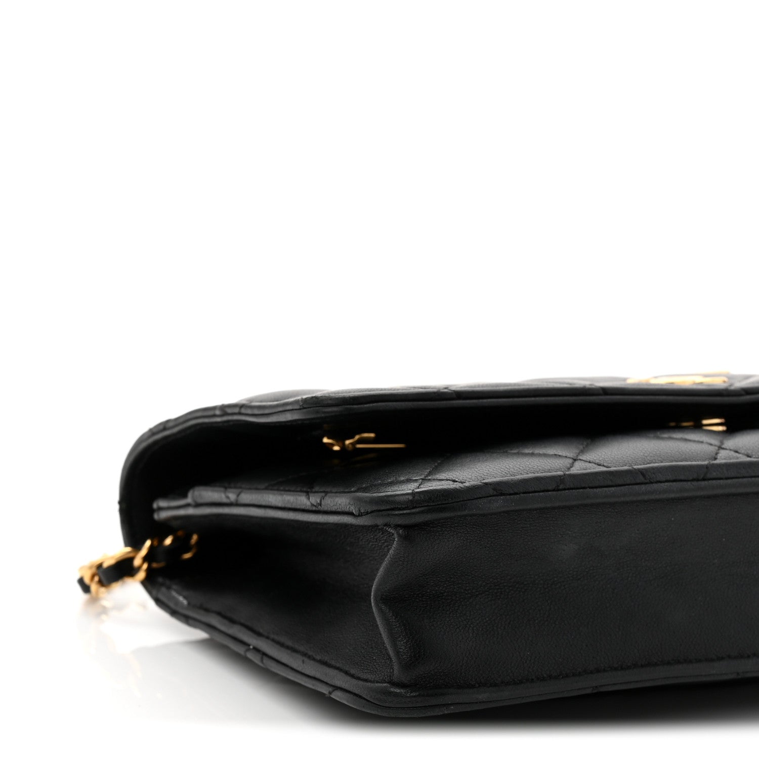 Chanel Lambskin Quilted Enamel Coco Casino Wallet On Chain WOC Black 10 of 15