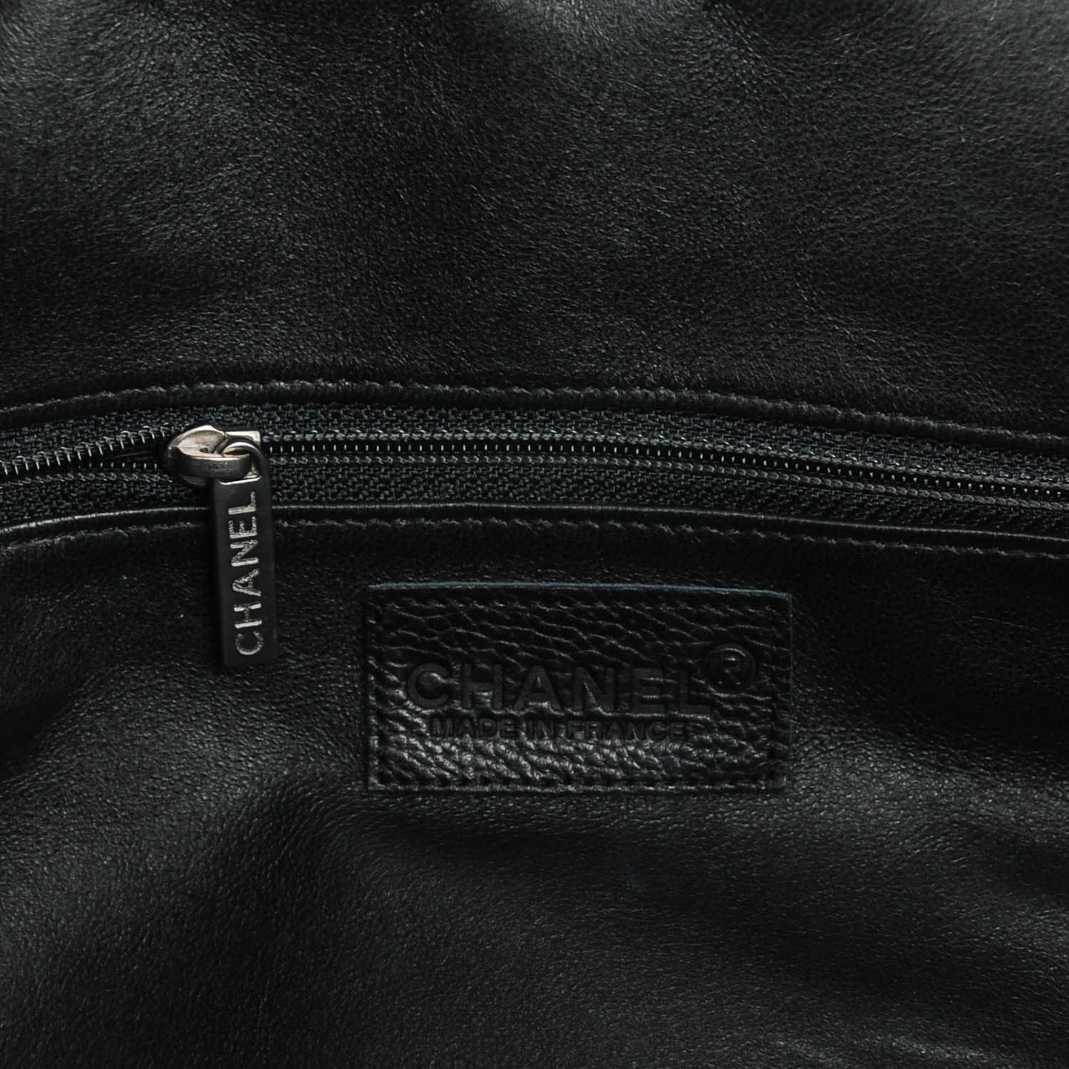Chanel Calfskin Quilted Large Bowler Black 6 of 8