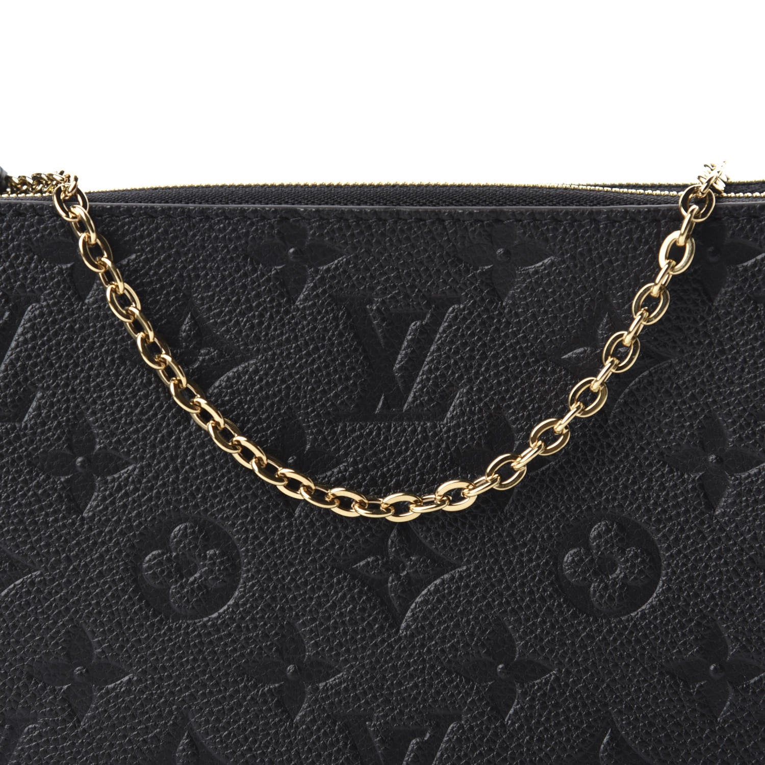 Louis Vuitton Empreinte Double Zip Pochette Black 10 of 11