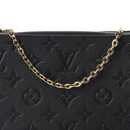 Louis Vuitton Empreinte Double Zip Pochette Black 10 of 11