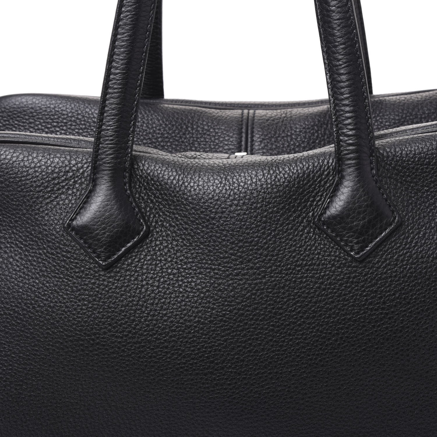 Hermes Taurillon Clemence Victoria II 35 Black 9 of 9