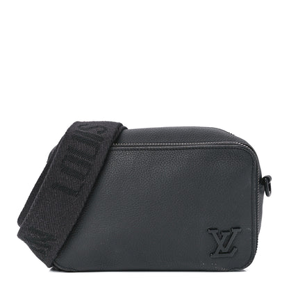 Louis Vuitton Calfskin Aerogram Alpha Wearable Wallet Black 1 of 10