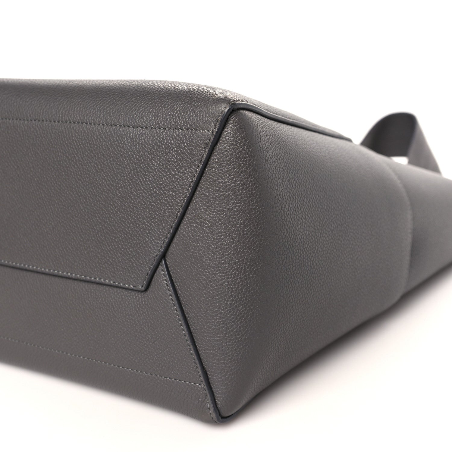 Celine Soft Grained Calfskin Sangle Bucket Bag Grey 9 of 9