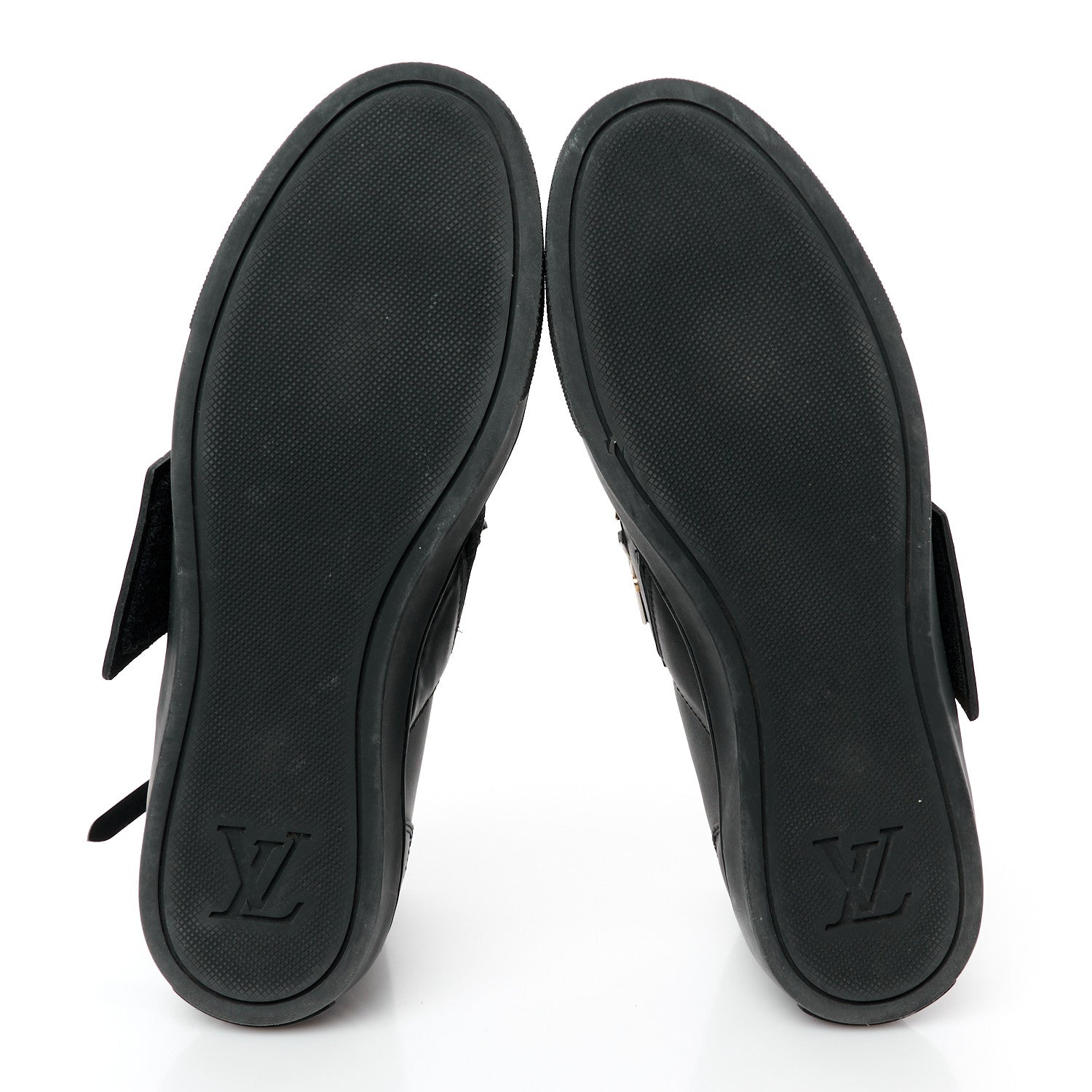 Louis Vuitton Calfskin Punchy Karakoram Sneaker Boots 37.5 Black 6 of 9