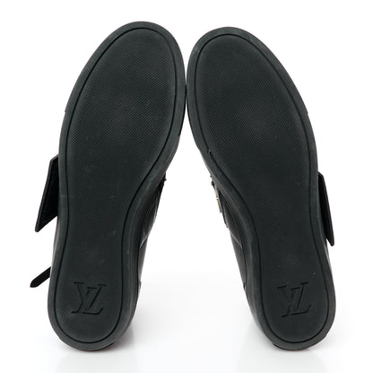 Louis Vuitton Calfskin Punchy Karakoram Sneaker Boots 37.5 Black 6 of 9