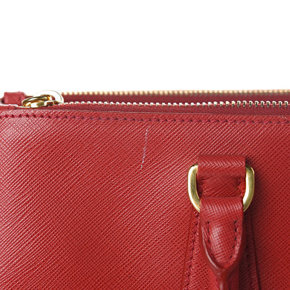 Prada Saffiano Medium Galleria Double Zip Tote Fuoco 11 of 18