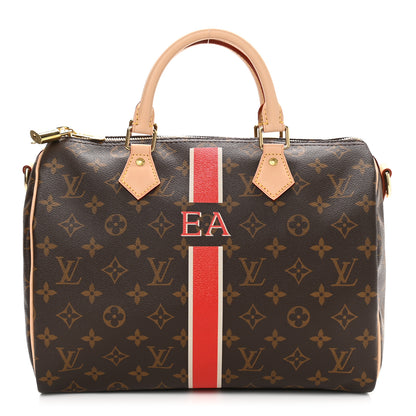 Louis Vuitton Monogram My LV Heritage Speedy Bandouliere 30 Fuchsia White 1 of 9