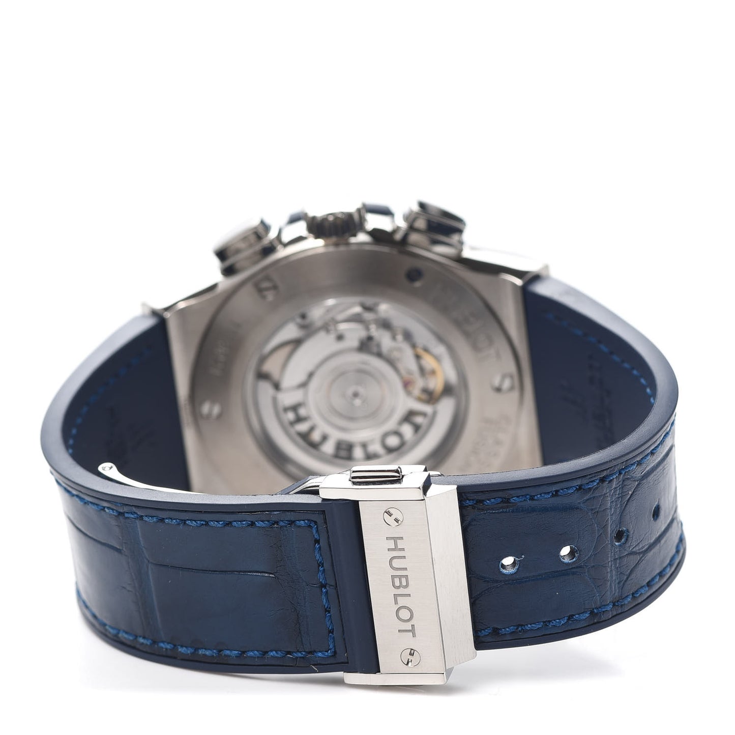 Titanium Alligator 45mm Classic Fusion Chronograph Automatic Watch Blue 521.NX.7170.LR