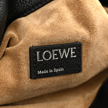 Loewe Mellow Nappa Medium Donut Chain Flamenco Knot Purse Black 6 of 11
