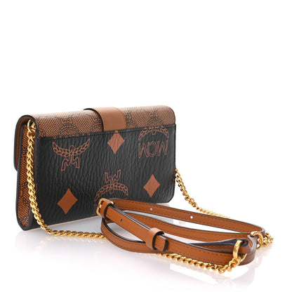 MCM Lauretos Visetos Monogram Mini Tracy Crossbody Bag Black 3 of 10