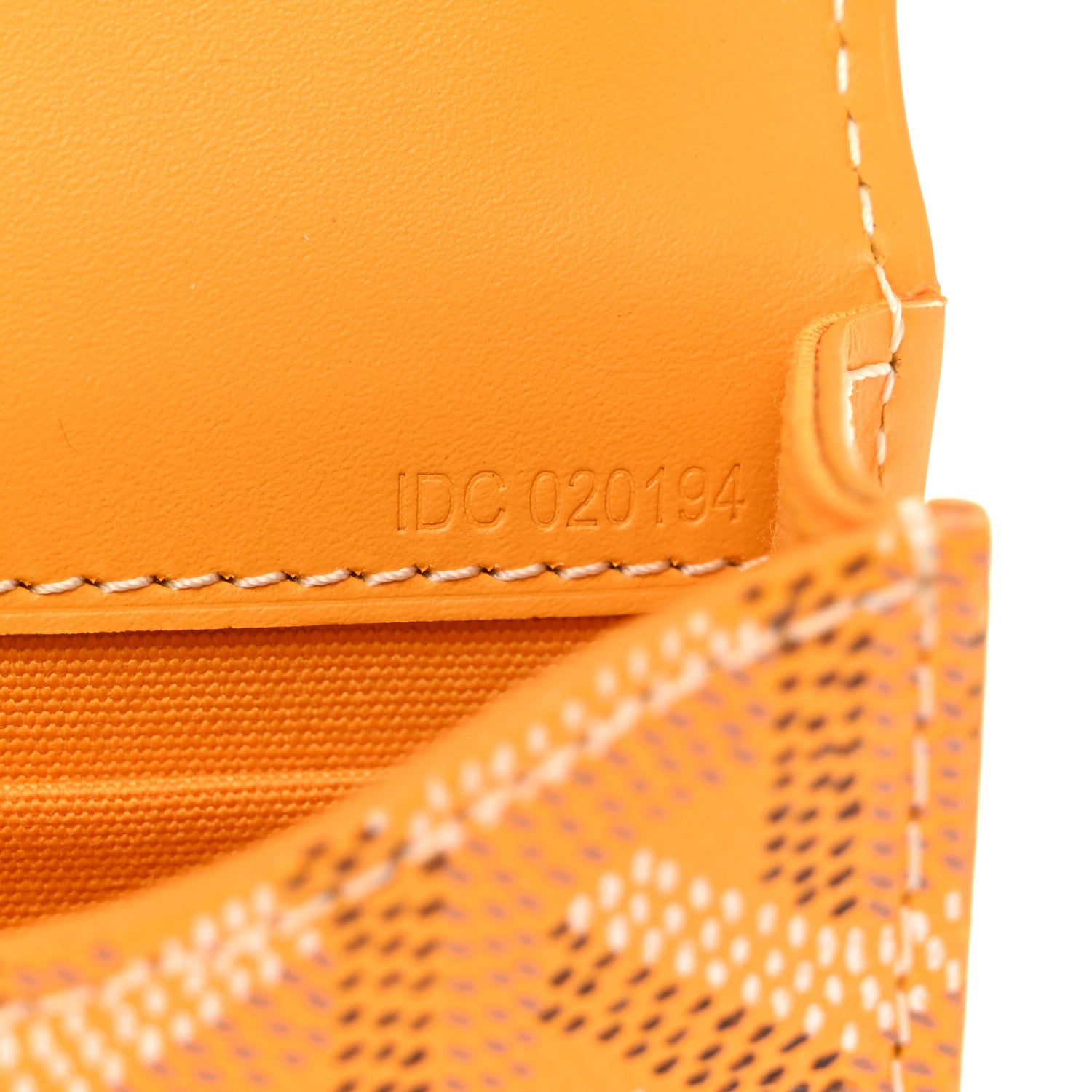 Goyard Goyardine Monte Carlo Bois Clutch With Strap Yellow 7 of 9
