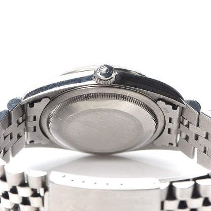 Rolex Stainless Steel 18K White Gold 36mm Oyster Perpetual Datejust Watch Silver 16234 4 of 6
