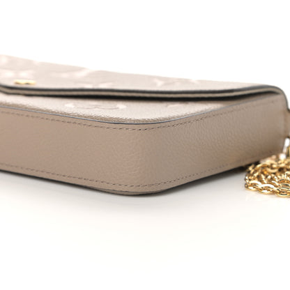 Louis Vuitton Empreinte Monogram Giant Felicie Pochette Tourterelle Creme 11 of 13
