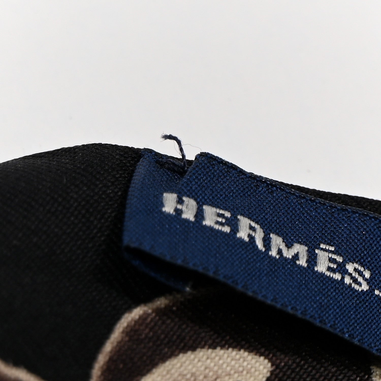 Hermes Silk Les Cles Twilly Black 4 of 4