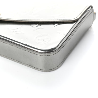 Louis Vuitton Vernis Felicie Pochette Chain Wallet Gris Metal 11 of 11