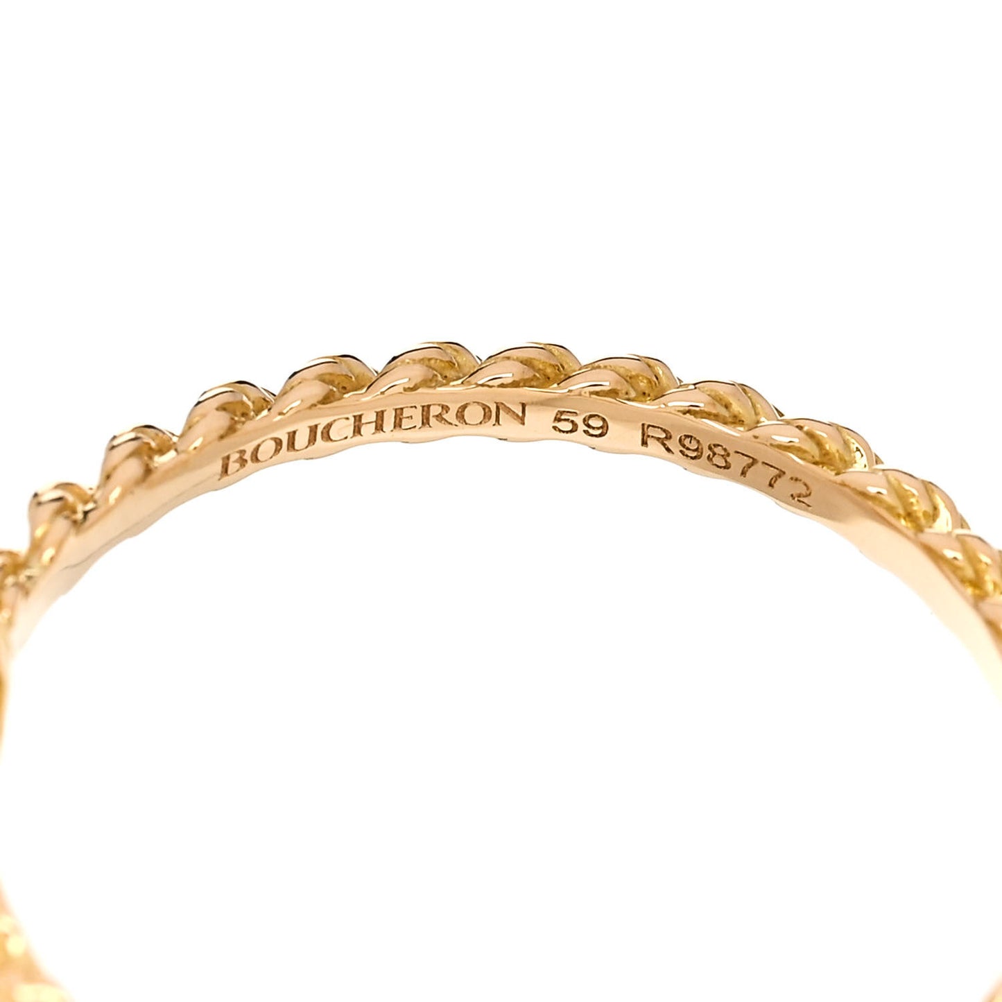 18K Yellow Gold Diamond XS Serpent Boheme Ring 59 8.75