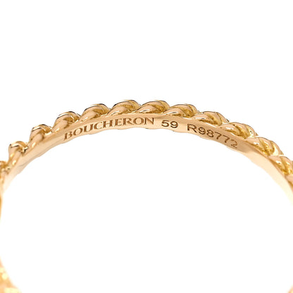Boucheron 18K Yellow Gold Diamond XS Serpent Boheme Ring 59 8.75 4 of 5