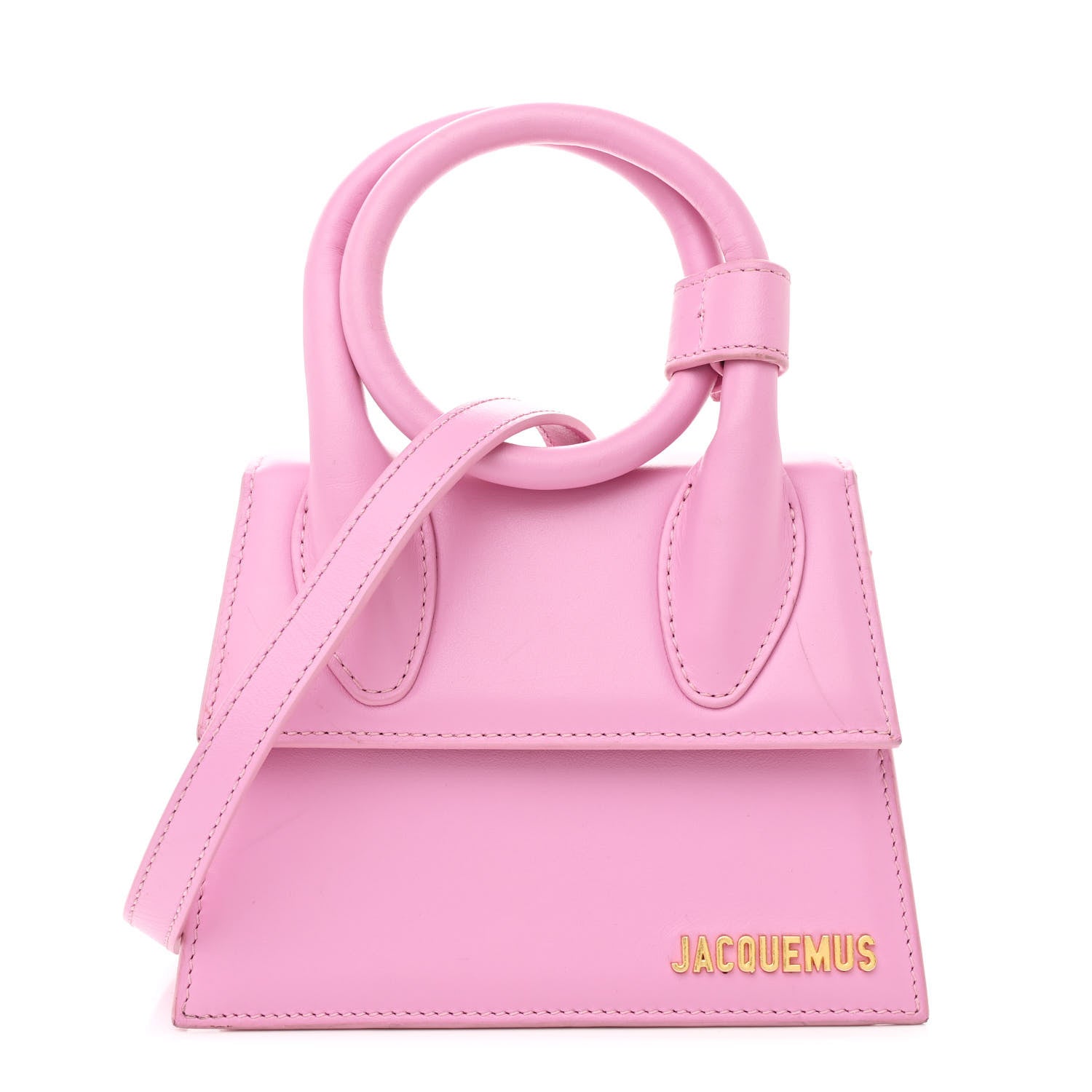 Jacquemus Smooth Calfskin Le Chiquito Noeud Light Pink 1 of 13