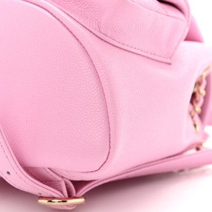 Chanel Shiny Caviar Quilted Small Duma Pockets Drawstring Backpack Lilac 10 of 10