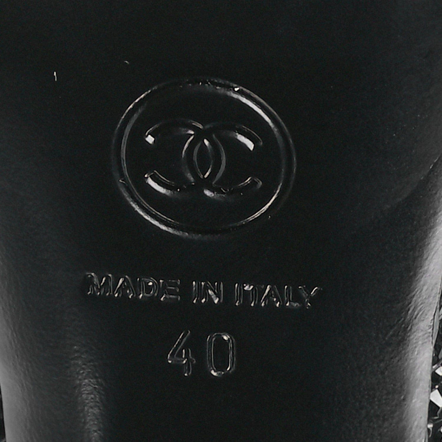 Chanel Strass Pearl Grosgrain Cap Toe Pumps 40 Black 6 of 9