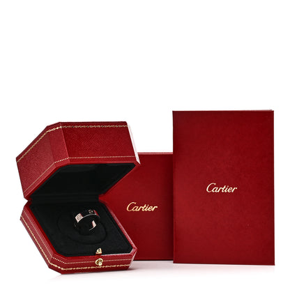 Cartier 18K White Gold 5.5mm LOVE Ring 55 7.25 5 of 5