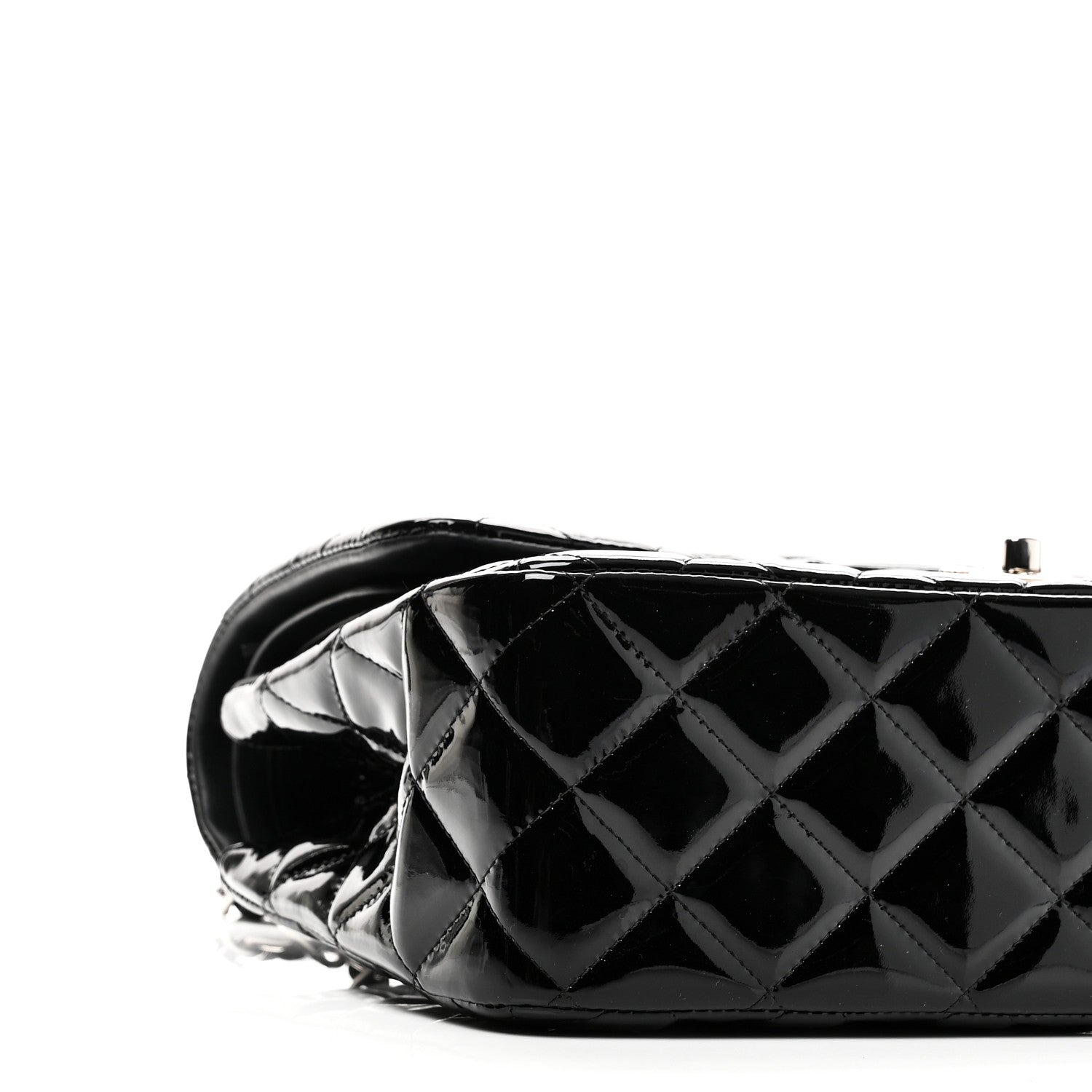 Chanel Patent Quilted Jumbo Double Flap Black 9 of 11