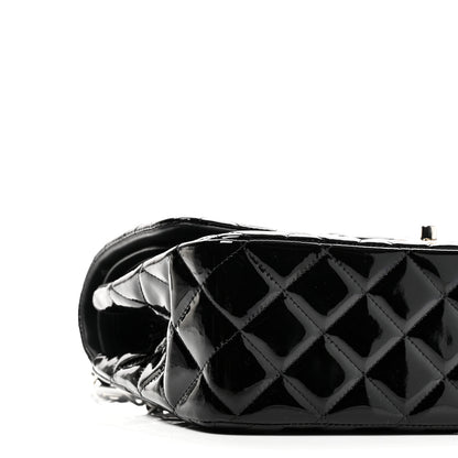 Chanel Patent Quilted Jumbo Double Flap Black 9 of 11